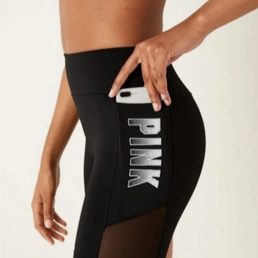 PINK Victoria's Secret Black biker shorts